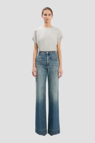 Alina jean in worn blue wash