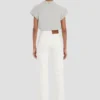 Alina stretch jean in washed white Alina stretch jean in washed white
