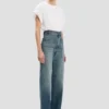 Alina stretch jean in worn blue wash Alina stretch jean in worn blue wash
