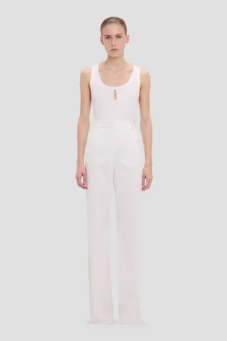 Alina trouser in ivory