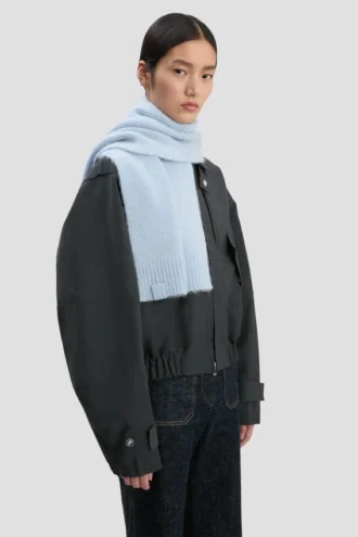 Alpaca scarf in glacial blue Alpaca scarf in glacial blue
