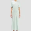 Bela midi dress in aquamarine Bela midi dress in aquamarine