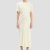 Bela midi dress in bright ivory Bela midi dress in bright ivory