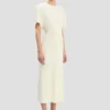 Bela midi dress in bright ivory Bela midi dress in bright ivory