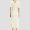 Bela midi dress in bright ivory Bela midi dress in bright ivory