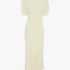 Bela midi dress in bright ivory Bela midi dress in bright ivory