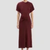 Bela midi dress in burgundy Bela midi dress in burgundy