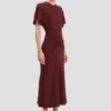 Bela midi dress in burgundy Bela midi dress in burgundy