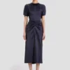 Bela midi dress in midnight Bela midi dress in midnight
