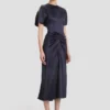 Bela midi dress in midnight Bela midi dress in midnight