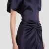 Bela midi dress in midnight Bela midi dress in midnight