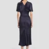Bela midi dress in midnight Bela midi dress in midnight