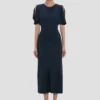 Bela midi dress in navy Bela midi dress in navy