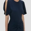 Bela midi dress in navy Bela midi dress in navy