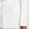 Belted tailored jacket in ivory Belted tailored jacket in ivory
