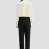 Bib detail shirt in ivory Bib detail shirt in ivory