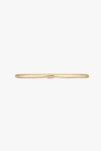 Brass micro dorian belt in light gold