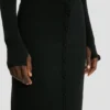 Button midi skirt in black Button midi skirt in black