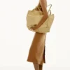 Button midi skirt in camel Button midi skirt in camel