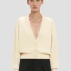 Cable pocket cardigan in ivory Cable pocket cardigan in ivory