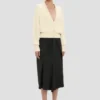 Cable pocket cardigan in ivory Cable pocket cardigan in ivory
