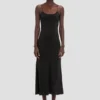 Cami midi dress in black Cami midi dress in black