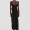 Cami midi dress in black Cami midi dress in black