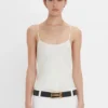 Cami top in ivory Cami top in ivory