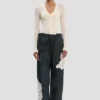 Cargo trouser in dark navy floral print Cargo trouser in dark navy floral print