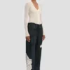 Cargo trouser in dark navy floral print Cargo trouser in dark navy floral print
