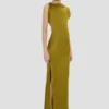 Carla gown in moss