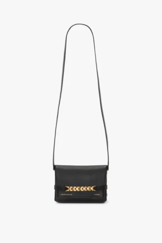 Chain pouch bag mini in black leather Chain pouch bag mini in black leather