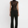 Classic tailored trouser in black Classic tailored trouser in black