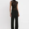 Classic tailored trouser in black Classic tailored trouser in black