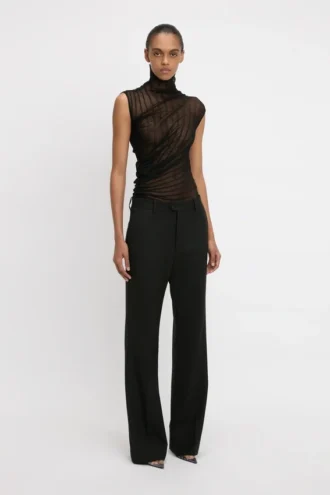 Classic tailored trouser in black