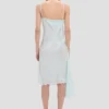 Crushed cami midi dress in aquamarine Crushed cami midi dress in aquamarine