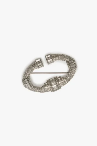 Crystal brooch