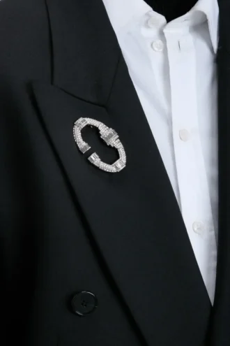 Crystal brooch