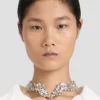 Crystal choker in silver Crystal choker in silver
