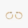 Cufflink earrings in light gold Cufflink earrings in light gold