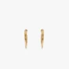 Cufflink earrings in light gold Cufflink earrings in light gold