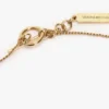 Cufflink pendant necklace in light gold Cufflink pendant necklace in light gold