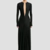 Cut-out gown in black
