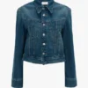 Denim jacket in mid blue wash Denim jacket in mid blue wash