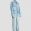 Denim trucker jacket in heritage blue Denim trucker jacket in heritage blue