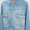Denim trucker jacket in heritage blue Denim trucker jacket in heritage blue