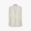 Detached lapel jacket in off-white Detached lapel jacket in off-white