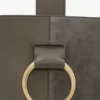 Dia bucket bag in pebble grey leather Dia bucket bag in pebble grey leather