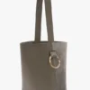 Dia bucket bag in pebble grey leather Dia bucket bag in pebble grey leather