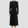 Dolman midi dress in black Dolman midi dress in black